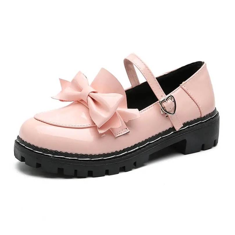 Lolita Sepatu Mary Jane Lucu untuk Wanita Warna Permen Manis Ikatan Simpul Hati Gesper Tali Platform Kulit Paten Datar Loafers Kawaii 220614, Bright black
Lolita Sepatu Mary Jane Lucu untuk Wanita Warna Permen Manis Ikatan Simpul Hati Gesper Tali Platform Kulit Paten Datar Loafers Kawaii 220614, Bright black
