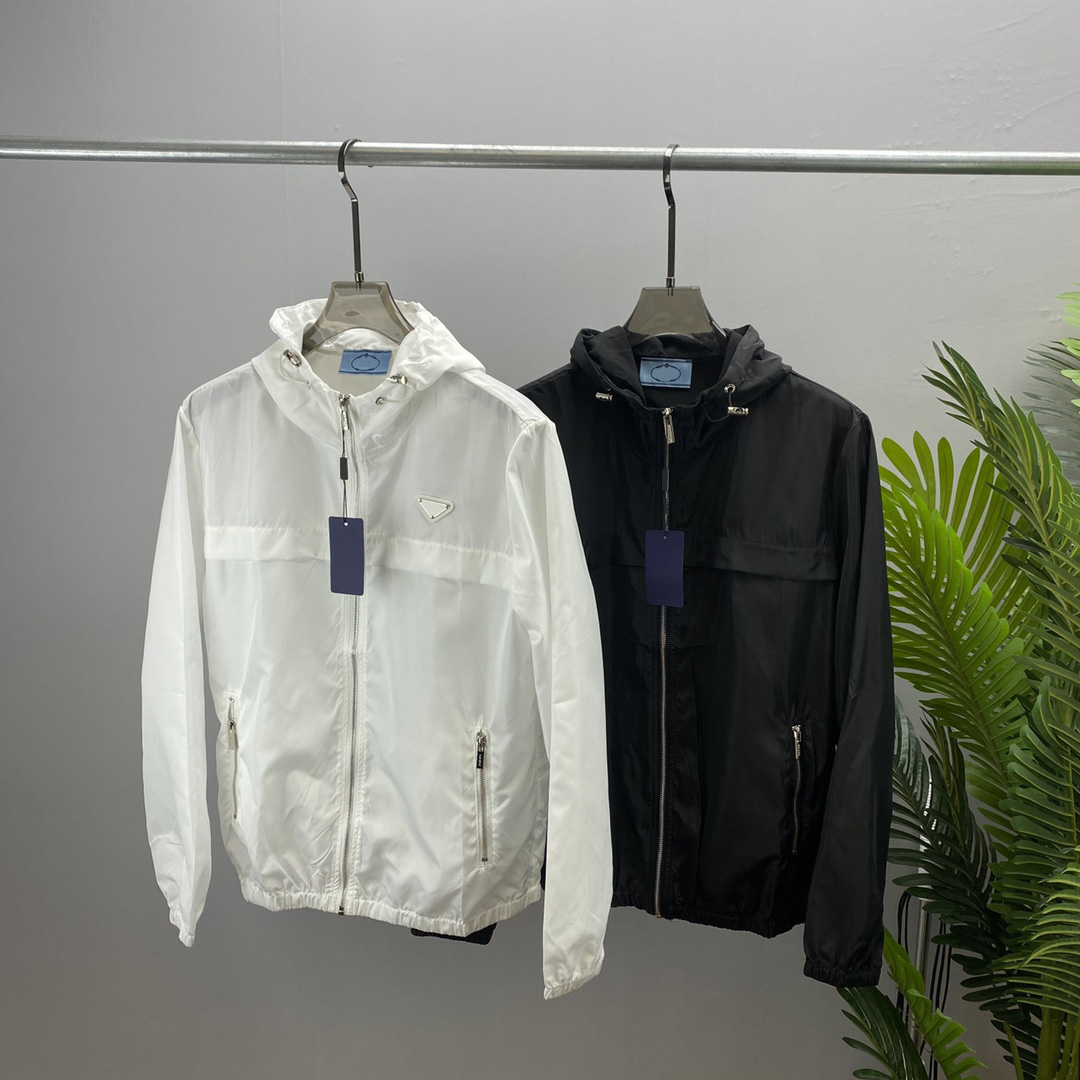 Men's Jacket Mens Autumn Deisgner Solid Jacket Black White 2 Color Coat sun protection jackets
Men's Jacket Mens Autumn Deisgner Solid Jacket Black White 2 Color Coat sun protection jackets