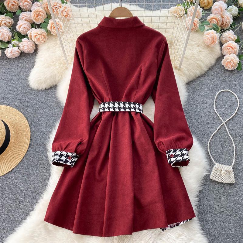 Casual Dresses Korejepo Korean Long Sleeve Shirt Dress Women' 2022 Plaid Color Contrast Stitching Age Reducing Elegant Temperament, Black
Casual Dresses Korejepo Korean Long Sleeve Shirt Dress Women' 2022 Plaid Color Contrast Stitching Age Reducing Elegant Temperament, Black