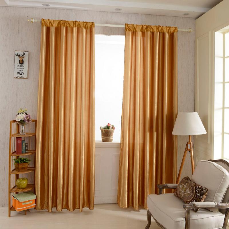 Curtain & Drapes Modern Gold Silk Curtains Solid-colored Windows High Shade Cloth Living Room Bedroom Balcony Translucent Panel, Beige yellow
Curtain & Drapes Modern Gold Silk Curtains Solid-colored Windows High Shade Cloth Living Room Bedroom Balcony Translucent Panel, Beige yellow