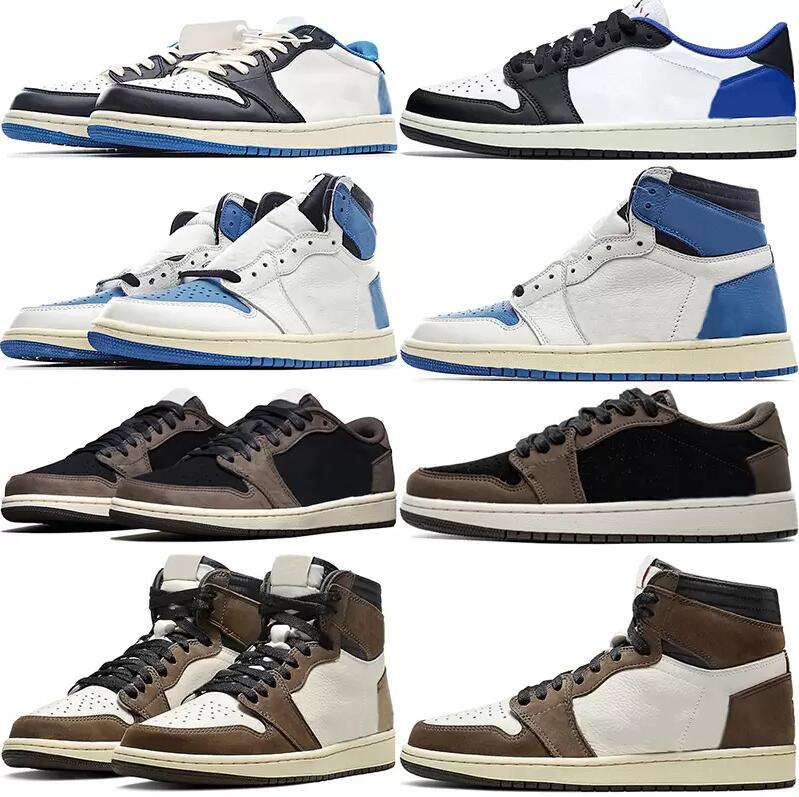 2022 Authentic Travis Scotts Fragment 1 High OG SP Low Athletic Shoes Military Blue Black Sail Dark Mocha Shy Pink Men Women Sports Sneaker Trainers with Box
2022 Authentic Travis Scotts Fragment 1 High OG SP Low Athletic Shoes Military Blue Black Sail Dark Mocha Shy Pink Men Women Sports Sneaker Trainers with Box