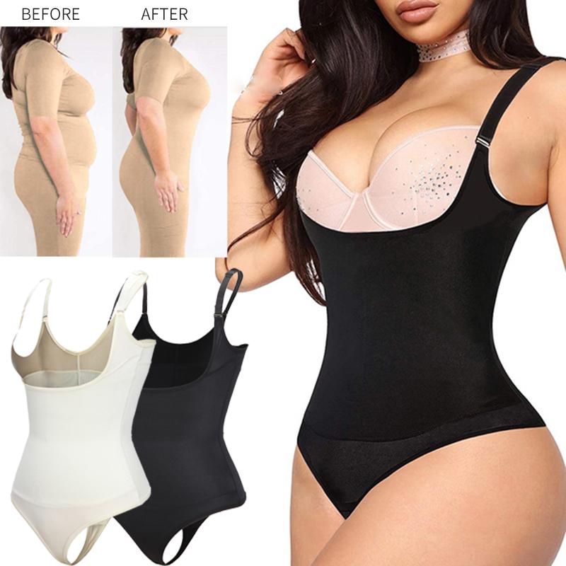 Women' Shapers Shapewear Tummy Control Bodysuit Thong For Women Waist Trainer Vest Smooth Open Bust Body Shaper Slimming Underwear CorsetWo, Beige
Women' Shapers Shapewear Tummy Control Bodysuit Thong For Women Waist Trainer Vest Smooth Open Bust Body Shaper Slimming Underwear CorsetWo, Beige