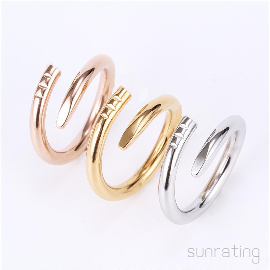2022 Love rings womens Jewelry titanium steel single nail ring European and American fashion street hip hop casual couple Classic 276v
2022 Love rings womens Jewelry titanium steel single nail ring European and American fashion street hip hop casual couple Classic 276v