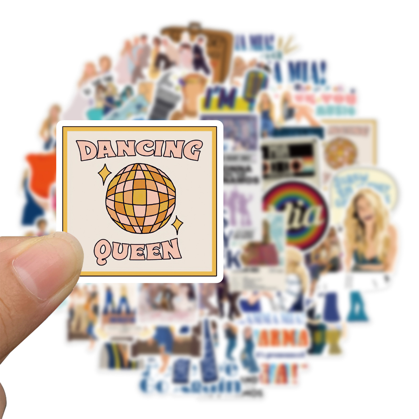 50Pcs Song and Dance Movie Sticker MammaMia Stickers Graffiti Kids Toy Skateboard car Motorcycle Bicycle Sticker Decals Wholesale