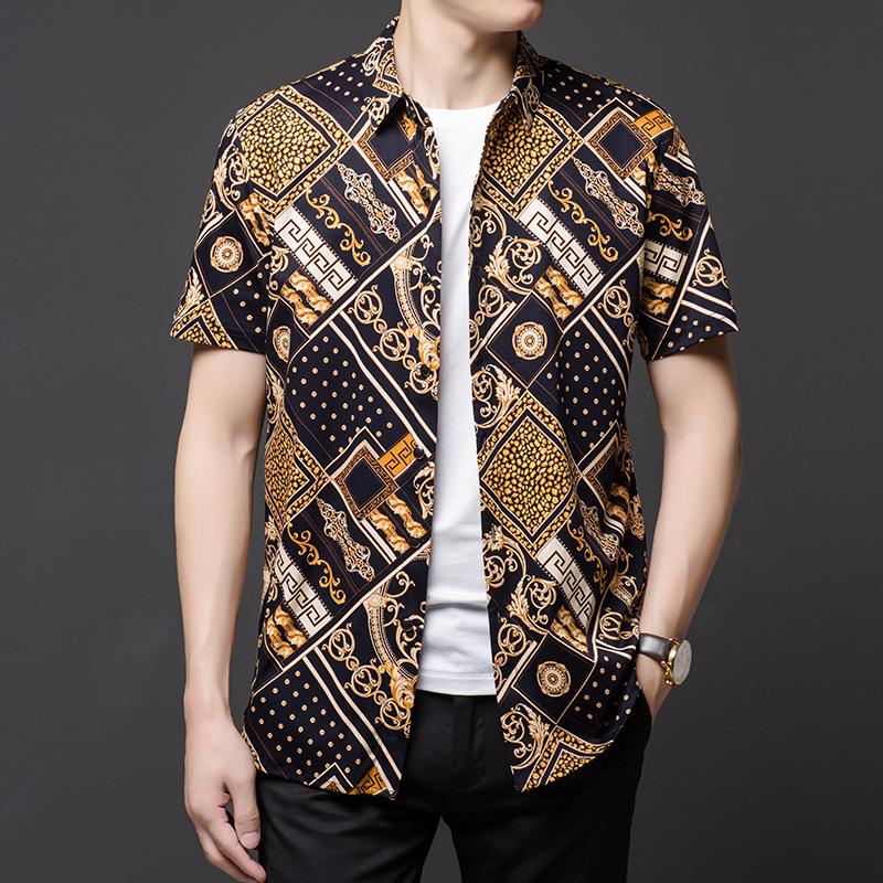 Men's Casual Shirts European Style 3d Printing Fashion Streetwear Short Sleeve Shirt Summer Quality Mercerized Cotton Luxury Icy Men -3XLMe, As picture
Men's Casual Shirts European Style 3d Printing Fashion Streetwear Short Sleeve Shirt Summer Quality Mercerized Cotton Luxury Icy Men -3XLMe, As picture