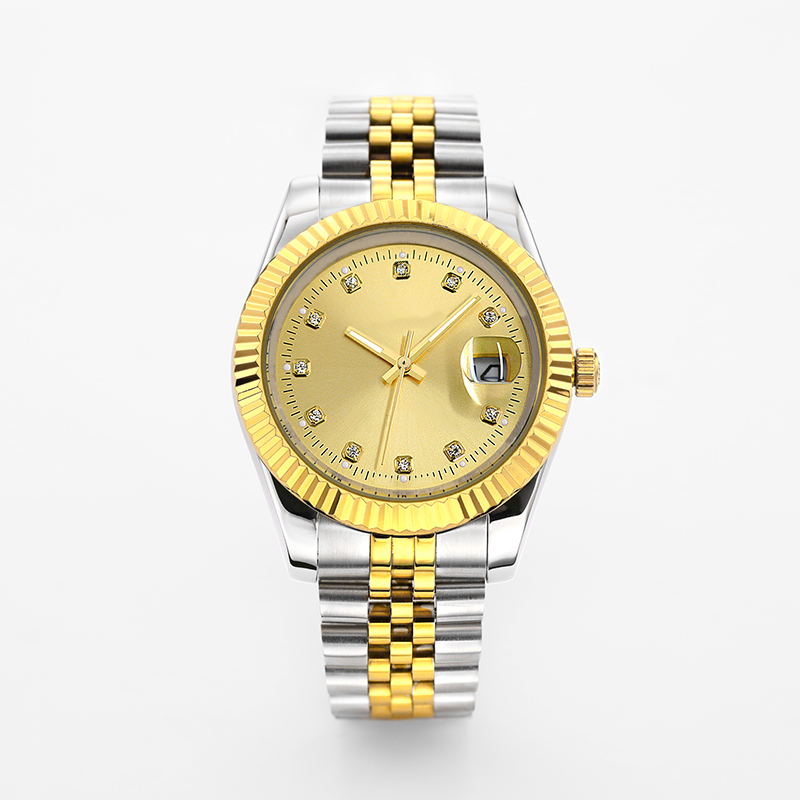 Fashion montre de luxe automatic watch classic mens day-date watch 36mm 41mm full stainless steel 5ATM water resistant super bright orologio di lusso, Slotted screwdriver