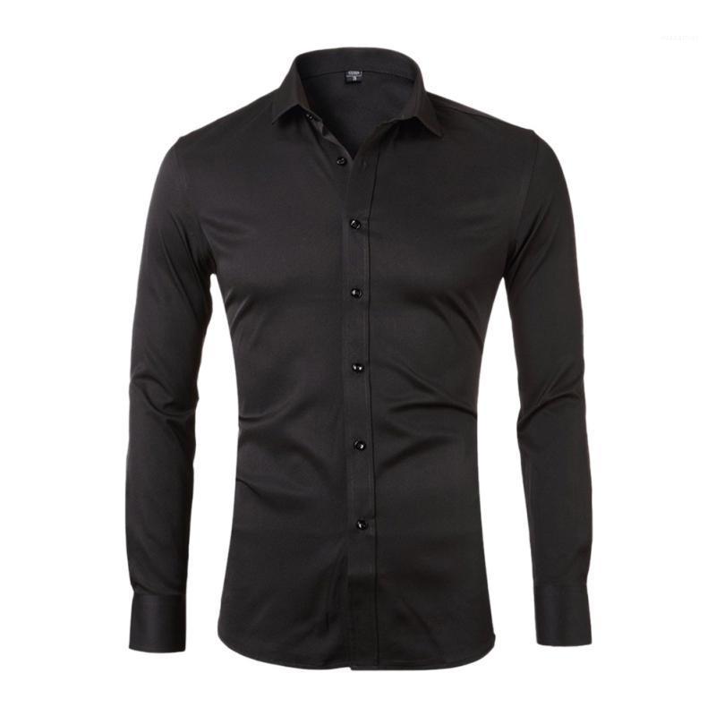 Men' Casual Shirts Autumn Business Gentleman ElasticTurn-down Collar Long Sleeve Solid Color, Black
Men' Casual Shirts Autumn Business Gentleman ElasticTurn-down Collar Long Sleeve Solid Color, Black