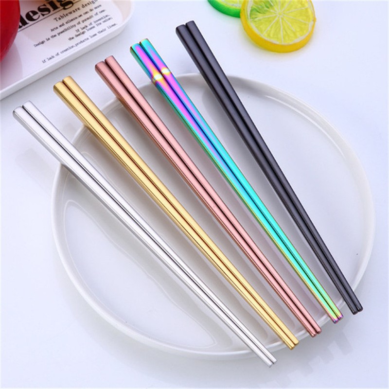 Gold Stainless Steel Chopstick Personalize Chopstick Wed