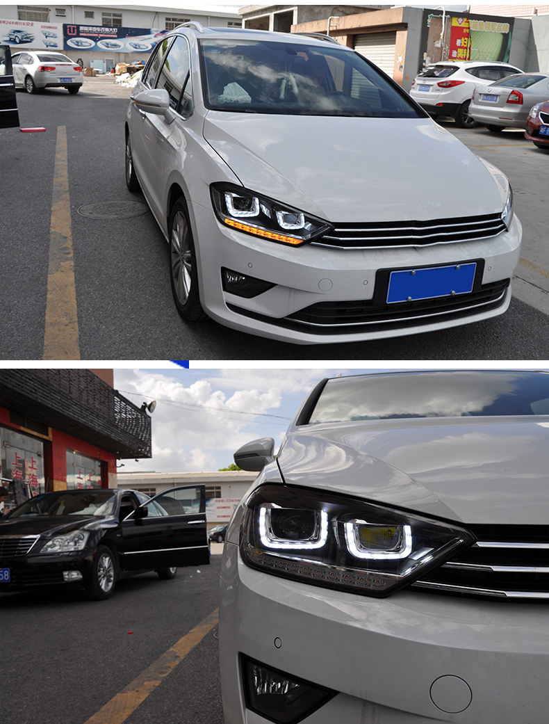 Car Styling Head Lights For V W LED Headlight 2013-20 19 Golf Sportsvan LED Turn Signal Headlights Daytime Running Light