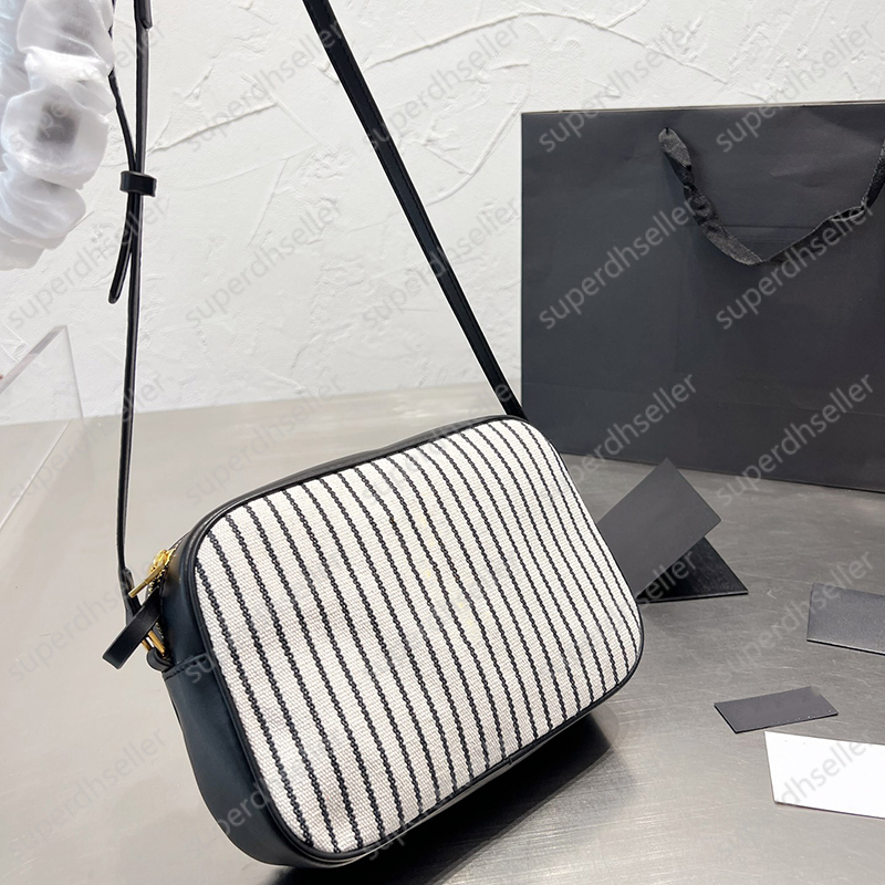 Luxury Designer Canvas Camera Bag Tassel Crossbody High Quality Leather Shoulder Bags Handbag Wallet Purse Black-White Stripes Cross Body, Increase feight
Luxury Designer Canvas Camera Bag Tassel Crossbody High Quality Leather Shoulder Bags Handbag Wallet Purse Black-White Stripes Cross Body, Increase feight