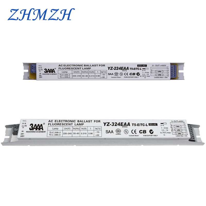 3AAA YZ224EAA YZ324EAA T5E 220V 2x24W 3x24W Electronic Ballasts For HO Tube Fluorescent Lights rium Lamp Rectifier Y200917
3AAA YZ224EAA YZ324EAA T5E 220V 2x24W 3x24W Electronic Ballasts For HO Tube Fluorescent Lights rium Lamp Rectifier Y200917