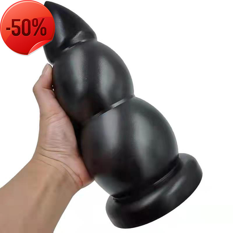 50% discount New Huge Dildo Fist Strap on Big Butt Pull Bead Sex for Women Men Masturbators Prostate Massage Anal Plug Toys Sex shop for couples