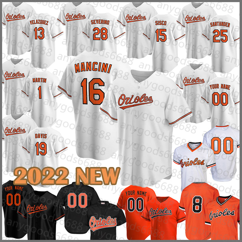 Baltimores 2022 New Orioles Baseball Jersey 16 Trey Mancini 19 Chris Davis 8 Cal Ripken Jr. 12 Roberto Alomar 39 Rylan Bannon 6 Ryan Mountcastle 23 Yusniel Diaz 21 Hays, Mens(jinying
Baltimores 2022 New Orioles Baseball Jersey 16 Trey Mancini 19 Chris Davis 8 Cal Ripken Jr. 12 Roberto Alomar 39 Rylan Bannon 6 Ryan Mountcastle 23 Yusniel Diaz 21 Hays, Mens(jinying