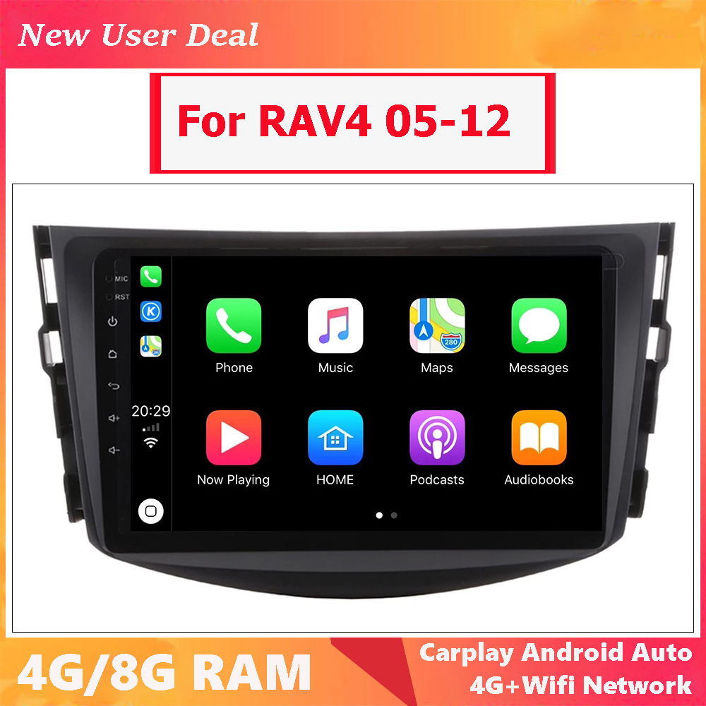 Android 10.0 Car DVD Multimedia Player Radio Head Unit For Toyota Rav4 RAV 4 2006-2011 With 8 Inch 2DIN 3G/4G GPS Radio Video Stereo Carplay DSP Bluetooth RDS USB
Android 10.0 Car DVD Multimedia Player Radio Head Unit For Toyota Rav4 RAV 4 2006-2011 With 8 Inch 2DIN 3G/4G GPS Radio Video Stereo Carplay DSP Bluetooth RDS USB