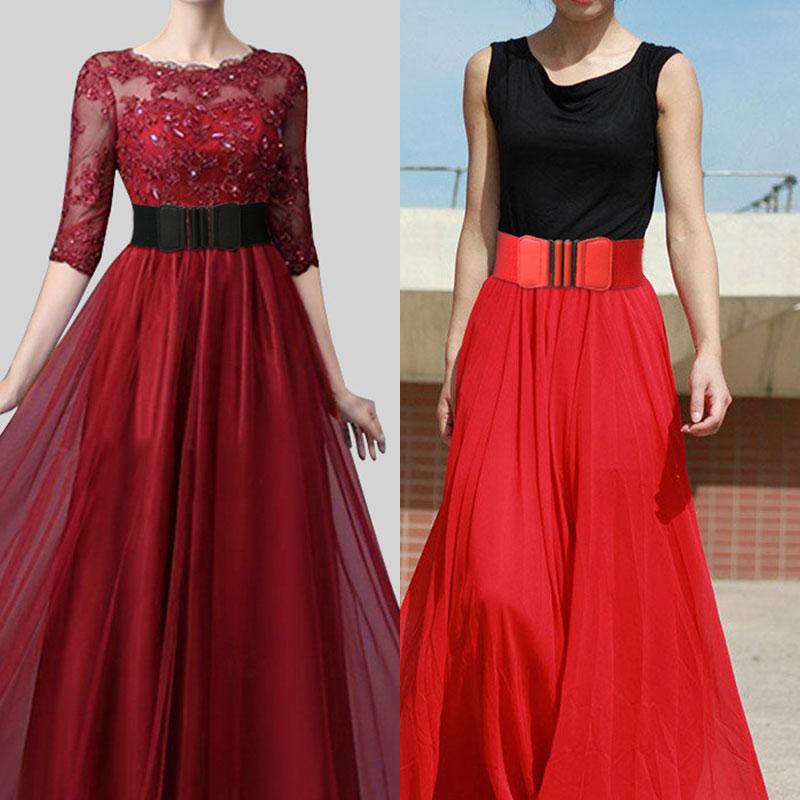 Belts 2022 Fashion Elastic Pin Buckle Cummerbunds Wide Belt Waist Corset For Women Female Solid Stretch Dress Adornment Waistband, Black
Belts 2022 Fashion Elastic Pin Buckle Cummerbunds Wide Belt Waist Corset For Women Female Solid Stretch Dress Adornment Waistband, Black