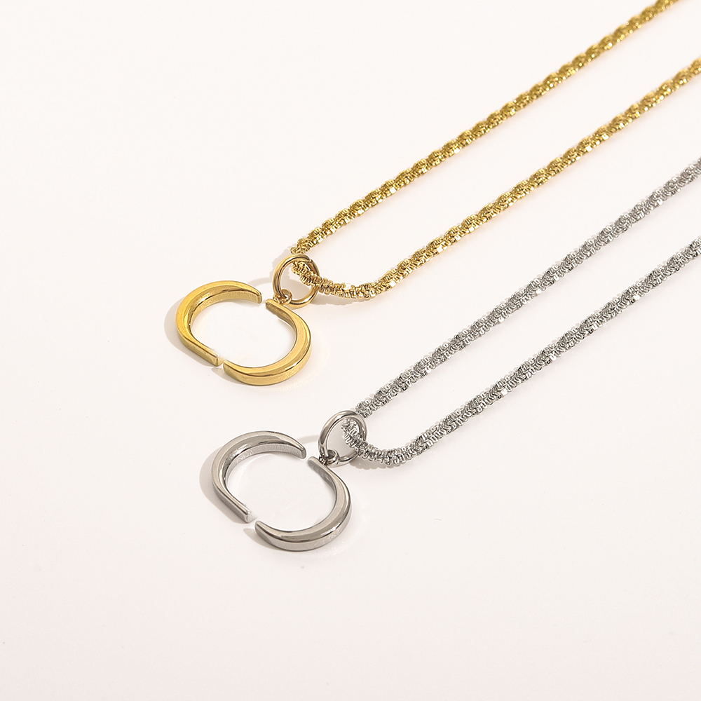 Luxury Designer Fashion Necklace Choker Chain 925 Silver Plated 18K Gold Plated Stainless Steel Letter Pendant Necklaces For Women Jewelry Gift ZG1035
Luxury Designer Fashion Necklace Choker Chain 925 Silver Plated 18K Gold Plated Stainless Steel Letter Pendant Necklaces For Women Jewelry Gift ZG1035