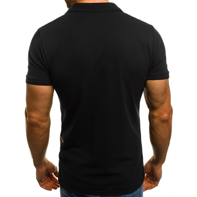 Men's Polo Shirts Summer Top Solid Zipper Casual Shirts for Men Clothing Short Sleeve Top Polo Shirt Men Polos Para Hombre 220402