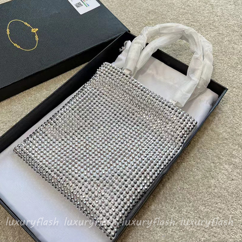 Womens Designers Tote Shoulder Bags Crystal Embellished Satin Handbags High Quality Ladies Luxurys Diamond Totes Fashion Purses, Make up difference
Womens Designers Tote Shoulder Bags Crystal Embellished Satin Handbags High Quality Ladies Luxurys Diamond Totes Fashion Purses, Make up difference
