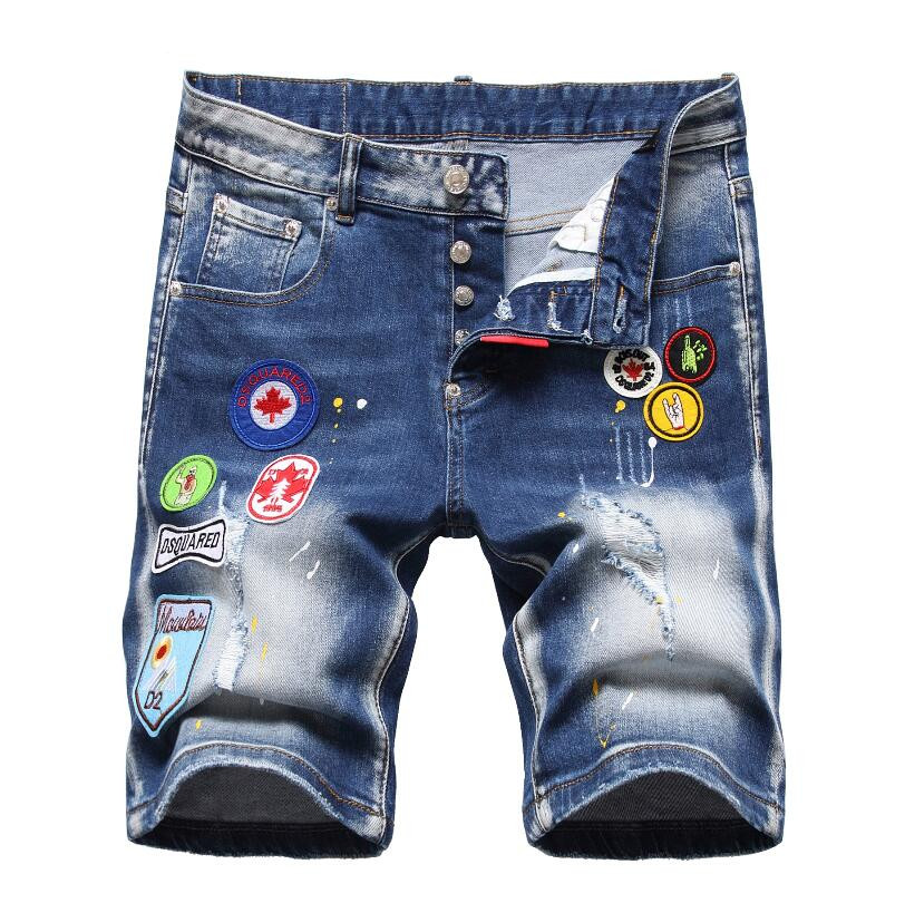 DSQ Mens Stylist Denim Shorts Fashion Summer Zipper Hole Short Mens Slim Pants Hip Hop Mens Short Jeans Blue
DSQ Mens Stylist Denim Shorts Fashion Summer Zipper Hole Short Mens Slim Pants Hip Hop Mens Short Jeans Blue