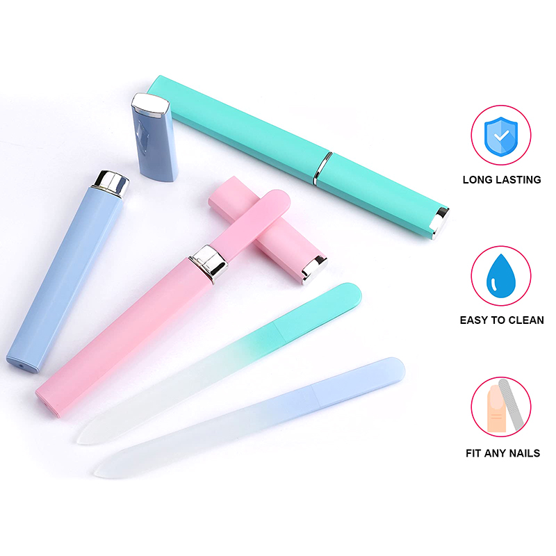 Color Nail File Durable Crystal Glass Nail Files Nails Polishing Tool Beautifully Packaged Easy To Carry Limas De Unas De Cristal