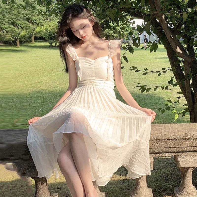 Casual Dresses Sannian Women Dress Sling Women' Clothes Summer 2022 Waist And Thin Fairy Ladies Beach Party Costume, Beige
Casual Dresses Sannian Women Dress Sling Women' Clothes Summer 2022 Waist And Thin Fairy Ladies Beach Party Costume, Beige