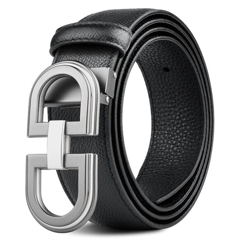 Belts Light Luxury Geometric Plate Buckle Head Layer Cowhide Belt Men Trend High End Color Contrast Smooth Casual LeatherBelts, Black
Belts Light Luxury Geometric Plate Buckle Head Layer Cowhide Belt Men Trend High End Color Contrast Smooth Casual LeatherBelts, Black