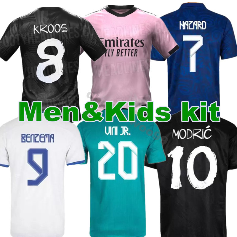 21 22 23 BENZEMA Mbappe Soccer Jerseys Y-3 ALABA HAZARD CAMAVINGA 2022 2023 fourth jersey ASENSIO MODRIC MARCELO VALVERDE Men Kids Kits football shirt pink black, 21/22 3rd
21 22 23 BENZEMA Mbappe Soccer Jerseys Y-3 ALABA HAZARD CAMAVINGA 2022 2023 fourth jersey ASENSIO MODRIC MARCELO VALVERDE Men Kids Kits football shirt pink black, 21/22 3rd