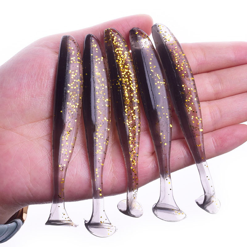 Shad Worm Soft Bait 70mm T Tail Jigging Wobblers Fishing Lure Tackle Bass Pike Aritificial Silicone Swimbait Convenient And Practi