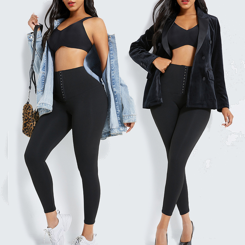 Leggings Women Sauna Pants Fitness High Waist Trainer Body Shaper Push Up Gym Yoga Shapewear 220817