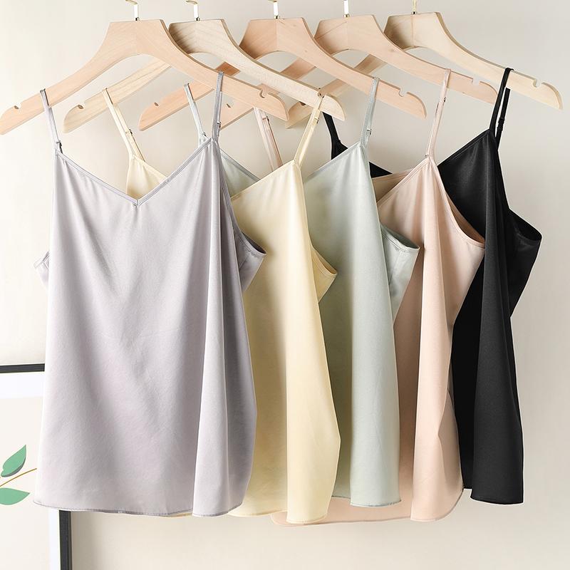 Women's Tanks & Camis 90% Silk Tank Top Women 5 Colors High Quality Fabric Shoulder Strap Adjustable Length Lace Casual Basic Clothing Fashi, As picture
Women's Tanks & Camis 90% Silk Tank Top Women 5 Colors High Quality Fabric Shoulder Strap Adjustable Length Lace Casual Basic Clothing Fashi, As picture