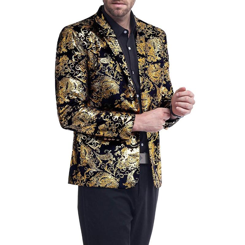 Men's Suits & Blazers Men Slim Fit Floral Blazer Homme Gold Silver Blue Red Prom Party Stage Clothing Latest Design Q10Men's
Men's Suits & Blazers Men Slim Fit Floral Blazer Homme Gold Silver Blue Red Prom Party Stage Clothing Latest Design Q10Men's