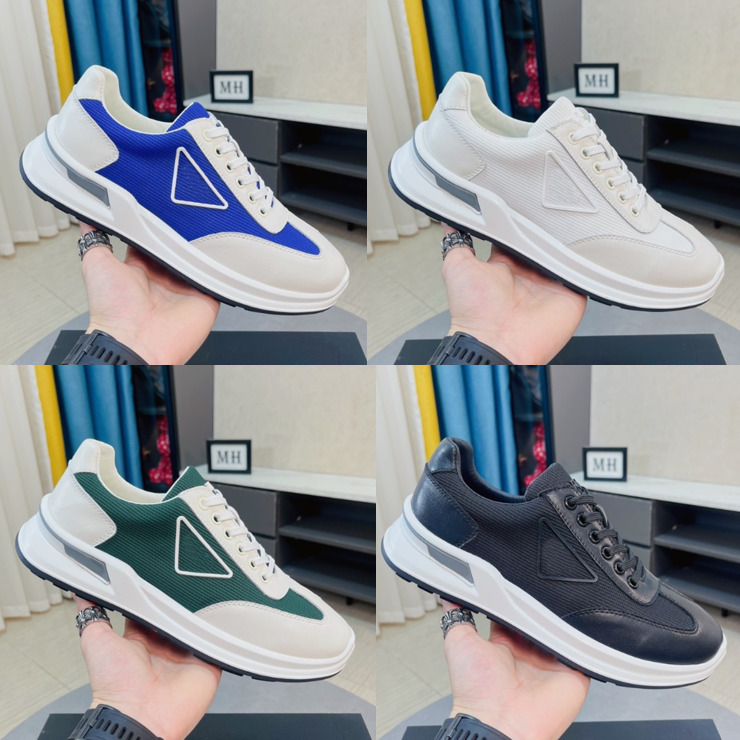 Top High Quality Designer Running Shoes triangle Mens Sneaker Calfskin Breathable Men Trainers Chaussures Comfortable Platform Sneakers with box
Top High Quality Designer Running Shoes triangle Mens Sneaker Calfskin Breathable Men Trainers Chaussures Comfortable Platform Sneakers with box