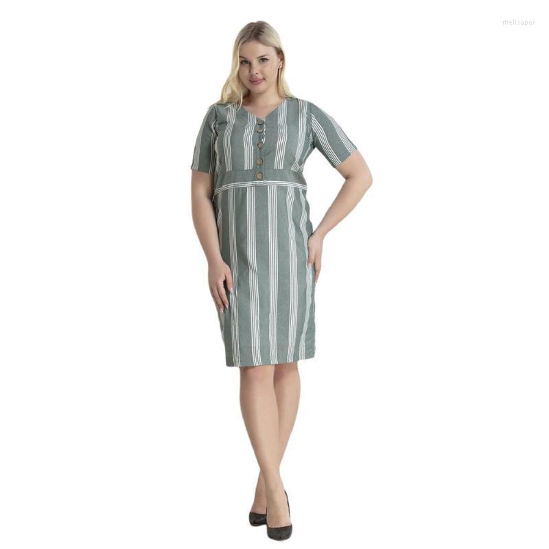 Plus Size Dresses Fierte Women Large Dress Rg6684Y V Collar Button Detail Short Sleeve Striped Cotton Summer Casual Navy Blue GreenPlus Meli, Green
Plus Size Dresses Fierte Women Large Dress Rg6684Y V Collar Button Detail Short Sleeve Striped Cotton Summer Casual Navy Blue GreenPlus Meli, Green