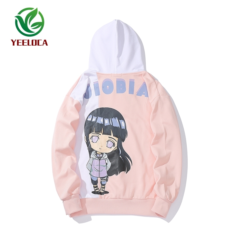 New Cartoon Anime Fire Shadow Couple Theme Hoodie Fashion Hip Hop Sports Men and Women Ins Loose Trend Versatile Top 201114