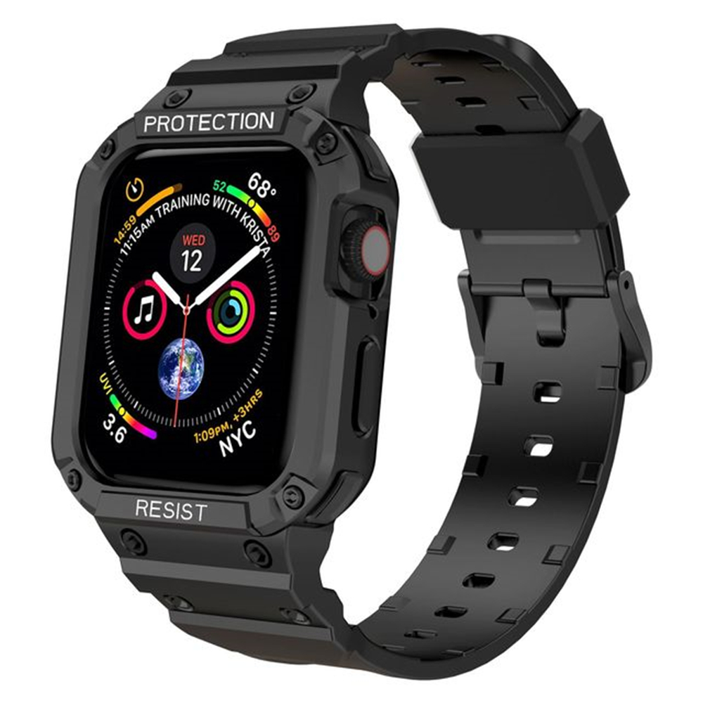 Case for Apple Band 41m 45mm 42mm 40/38 Watch Strap applicable to Iwatch Series 7 6 5 4 SE TPU Protective Cover Silicone Bracelet free shipping