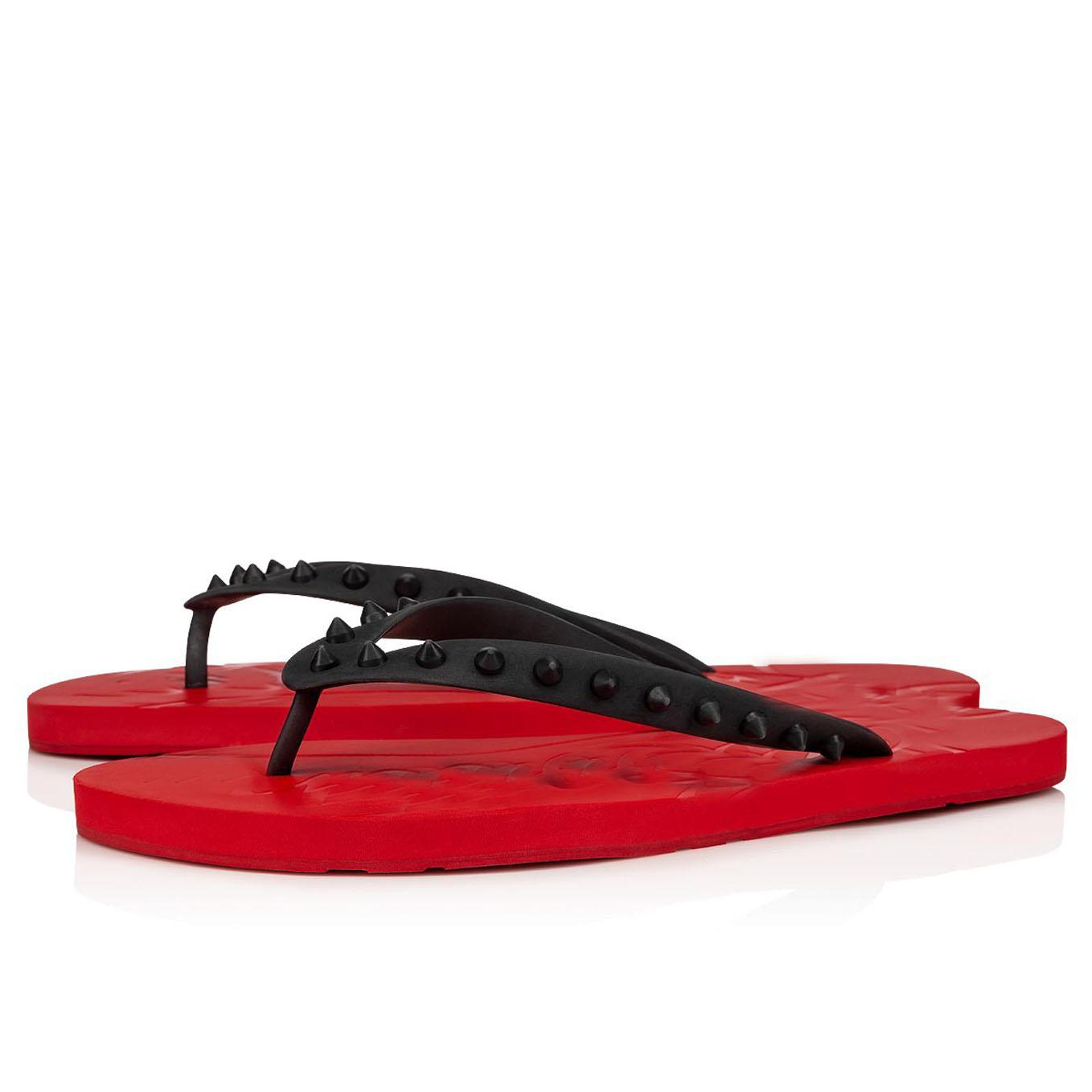 Men Women Studded Slippers Slides Summer Beach Flats Flip Flops Black Leather Sandals Red-soles Spikes Donna Spiked Rubber
Men Women Studded Slippers Slides Summer Beach Flats Flip Flops Black Leather Sandals Red-soles Spikes Donna Spiked Rubber