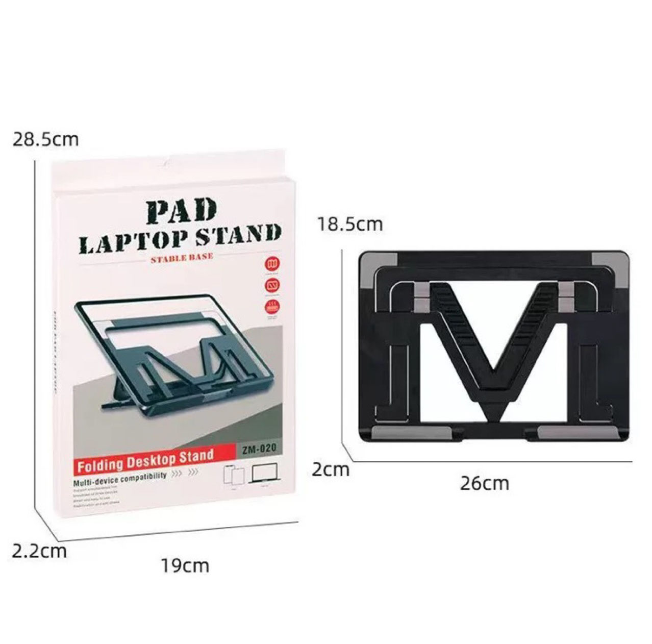 Portable Laptop Stand, Adjustable Height Ergonomic Ventilated Computer Stands Compatible with Phones Laptop Pad Notebook
