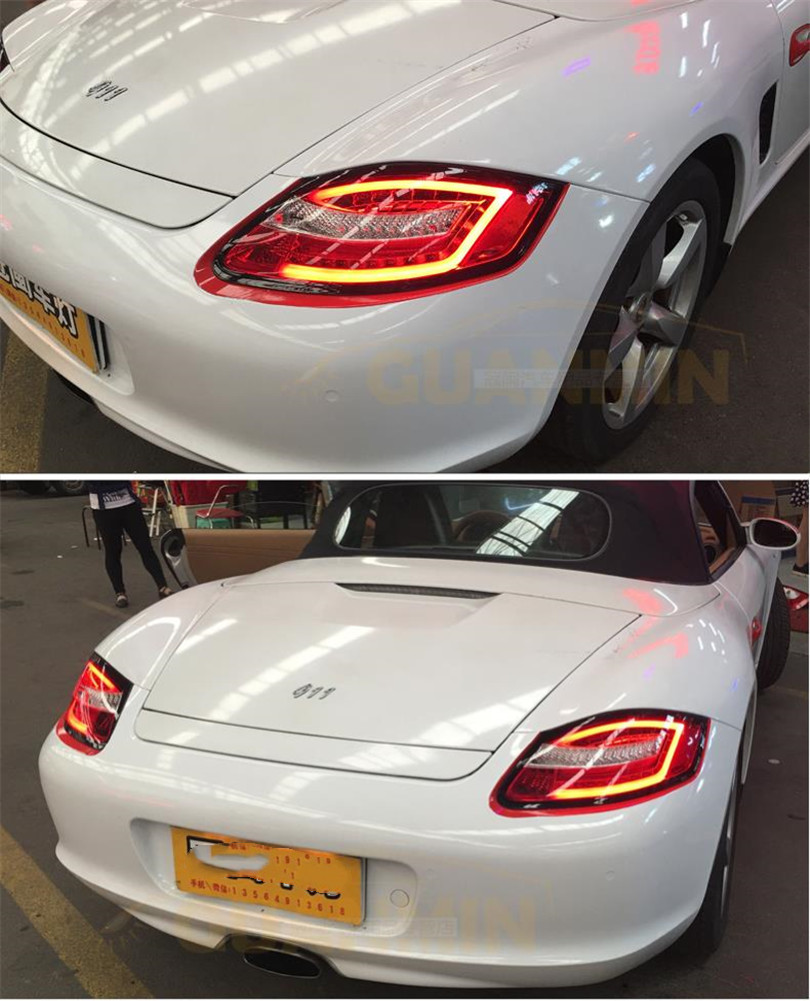Car Styling Rear Lamp For Porsche Cayman 987 LED Tail Light 2005-2008 LED Turn Signal Running Lights Auto Accessories