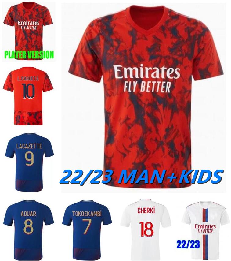 Fans player 222 23 Maillot 2022 2023 Soccer Jersey digital fourth football shirts TOKO EKAMBI CHERKI shaqiri AOUAR HOME Lyon L.PAQUETA DEMBELE Denayer
Fans player 222 23 Maillot 2022 2023 Soccer Jersey digital fourth football shirts TOKO EKAMBI CHERKI shaqiri AOUAR HOME Lyon L.PAQUETA DEMBELE Denayer
