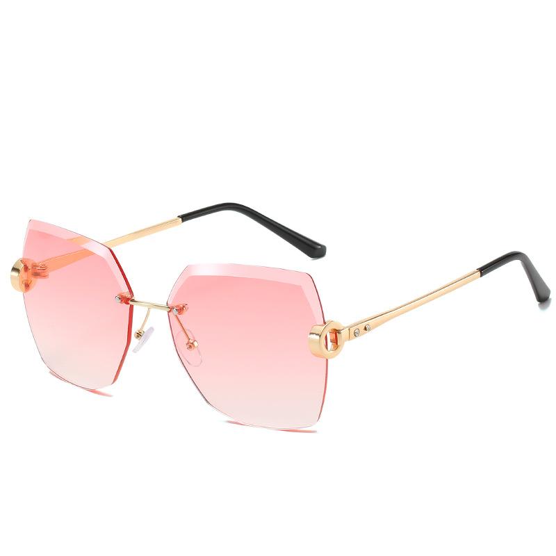 Sunglasses Frameless Fashion Women Vintage Square Sun Glasses Brand Oversized Ocean Lens Eyeglasses, White;black
Sunglasses Frameless Fashion Women Vintage Square Sun Glasses Brand Oversized Ocean Lens Eyeglasses, White;black