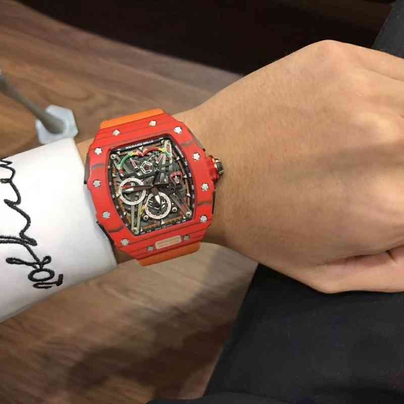 Super mechanical chronograph wrist watches Rm50-03 Designer Luxury Wine Barrel Leisure Business Full Mechani Amazing High quality 4p, Quan hong
Super mechanical chronograph wrist watches Rm50-03 Designer Luxury Wine Barrel Leisure Business Full Mechani Amazing High quality 4p, Quan hong