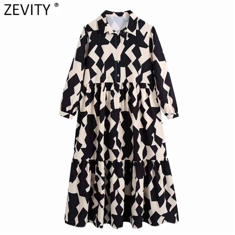 Zevity Women Vintage Contrast Color Geometric Print Pleats Midi Shirt Dress Female Chic Turn Down Collar Business Vestido DS8767 220406, As pic ds8767bb
Zevity Women Vintage Contrast Color Geometric Print Pleats Midi Shirt Dress Female Chic Turn Down Collar Business Vestido DS8767 220406, As pic ds8767bb