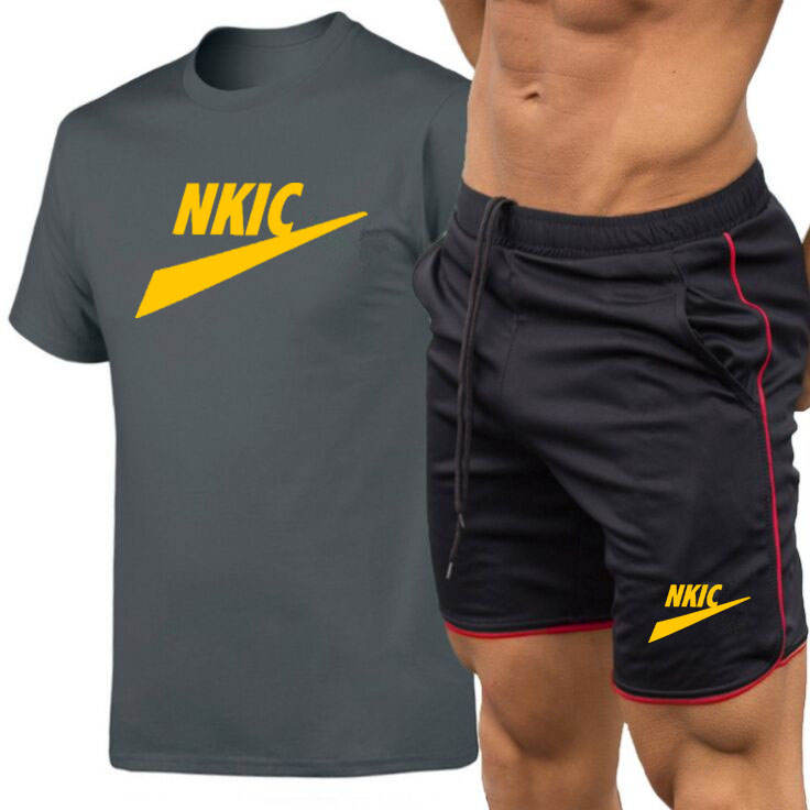 Men's Summer Brand letter Printed Tracksuit Short-Sleeved Two-piece Sets Tee Suit Casual Breathable T-shirt Shorts Sport Oversized, White
Men's Summer Brand letter Printed Tracksuit Short-Sleeved Two-piece Sets Tee Suit Casual Breathable T-shirt Shorts Sport Oversized, White