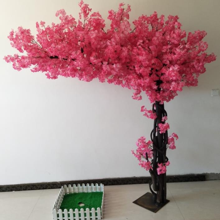 Artificial Cherry Tree Plant False Tree Green Banyan Wedding Party Decoration Festival Stage Garden Home Decoration Cherry Tree