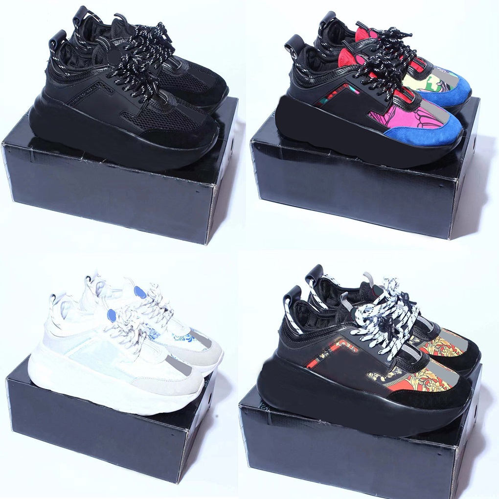 2022 Italy Designer Sneakers Chain Reaction Trainers Mens Women Shoes Multi-color Suede Bluette Sneakers Triple Black White Shoe With Box
2022 Italy Designer Sneakers Chain Reaction Trainers Mens Women Shoes Multi-color Suede Bluette Sneakers Triple Black White Shoe With Box