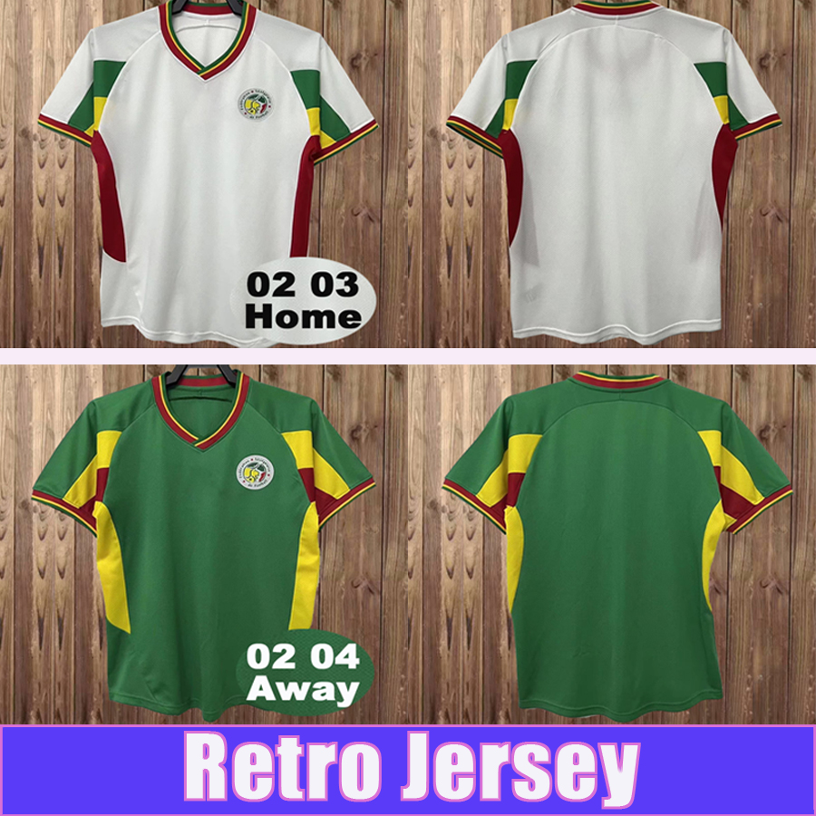 2002 2003 Senegal Retro Soccer Jersey RICHIE POO P. BOUBA DIOP KH. FADIGA DIOUF Home White Away Green Football Shirt Short Sleeve Uniforms, Fg4808 2002 2003 home
2002 2003 Senegal Retro Soccer Jersey RICHIE POO P. BOUBA DIOP KH. FADIGA DIOUF Home White Away Green Football Shirt Short Sleeve Uniforms, Fg4808 2002 2003 home