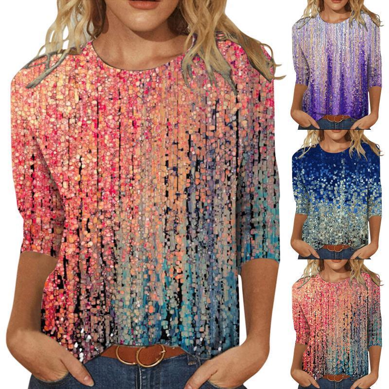 Women' Blouses & Shirts Gradient Orange Tshirts Podkoszulki Damskie Z Nadrukiem Spring Printed Mid-length Sleeves Crew-neck Casual Tee Tops, Ny
Women' Blouses & Shirts Gradient Orange Tshirts Podkoszulki Damskie Z Nadrukiem Spring Printed Mid-length Sleeves Crew-neck Casual Tee Tops, Ny