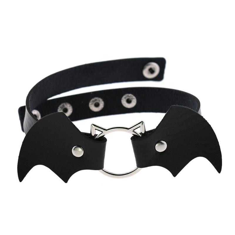 Chokers ZIMNO Goth Harajuku Cosplay 16 Colors PU Leather Bat Choker Necklace For Women Men Chocker Gothic Accessories Sexy Collar Bijoux
Chokers ZIMNO Goth Harajuku Cosplay 16 Colors PU Leather Bat Choker Necklace For Women Men Chocker Gothic Accessories Sexy Collar Bijoux
