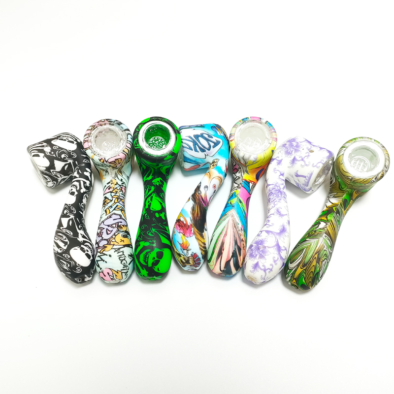 4.4" Smoke Pipe Sherlock Silicone Spoon Hand Pipe With Glass Filter Bowl Colorful Water Hookah Bong MOQ 1 Piece
4.4" Smoke Pipe Sherlock Silicone Spoon Hand Pipe With Glass Filter Bowl Colorful Water Hookah Bong MOQ 1 Piece