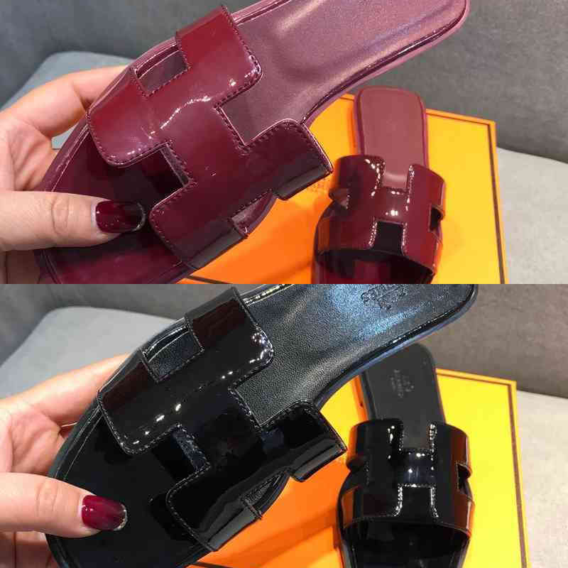 designer slippers herme slides H family lacquered leather women's summer 2022 new versatile lovers sandals 2XC9 QAUN, Lacquer wine red
designer slippers herme slides H family lacquered leather women's summer 2022 new versatile lovers sandals 2XC9 QAUN, Lacquer wine red